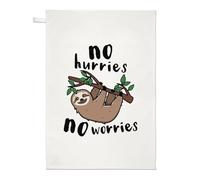 No Hurries No Worries Sloth Tea Towel Dish Cloth