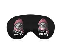 No Hurry No Cry Soft Sleep Eye Mask Effective Light Blocking Blindfold Night Masks for Sleeping Travel