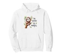 No Hurry No Worries Sloth Lazy Mood Pullover Hoodie