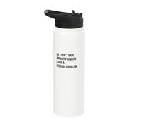 No I Don't Have A Plant Problem Funny Gardening Lover Stainless Steel Insulated Water Bottle