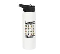 No I Don't Have A Plant Problem Funny Gardening Lover Stainless Steel Insulated Water Bottle