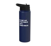 No I Don't Have A Plant Problem Funny Gardening Lover Stainless Steel Insulated Water Bottle