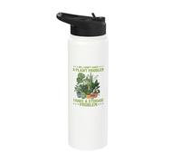 No I Don't Have A Plant Problem Funny Gardening Lover Stainless Steel Insulated Water Bottle