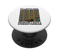 No I don't have a Vinyl Record Problem Player Collector Love PopSockets Adhesive PopGrip