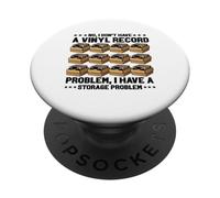 No I don't have a Vinyl Record Problem Player Collector Love PopSockets Adhesive PopGrip