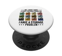 No I don't have a Vinyl Record Problem Player Collector Love PopSockets Adhesive PopGrip