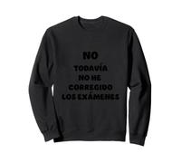 No, I haven't corrected the exams yet. Sweatshirt