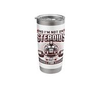 No I´m Not On Steroids But Thanks for Asking Bodybuilder Stainless Steel Insulated Tumbler