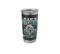 No I´m Not On Steroids But Thanks for Asking Bodybuilder Stainless Steel Insulated Tumbler