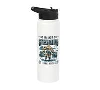 No I´m Not On Steroids But Thanks for Asking Bodybuilder Stainless Steel Insulated Water Bottle
