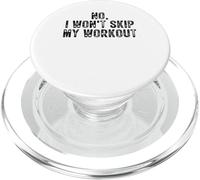 No I Won't Skip My Workout Funny Humor Saying Retro Vintage PopSockets PopGrip for MagSafe
