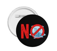 No Ice button pin Funny Anti-Ice Protests 1 Pcs Buttons Round Badge