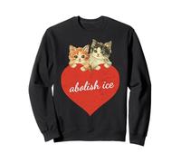 No ICE Cute Cat Abolish for Women Girl Resist Sweatshirt