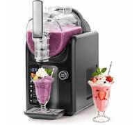 No Ice Needed Slushy Maker for Home, Slushie Machine, Real-time Temp Display, Frozen Drink Maker with 6 Preset Programs for Ice Cream, Frappés, Milk Shake and More