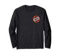 No Ice Symbol Minimal Protest Graphic Design Long Sleeve T-Shirt