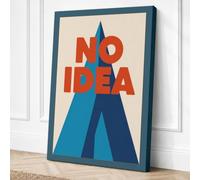 No Idea Typography Canvas Wall Art Print 18x12 Inch (46 x 30 cm)