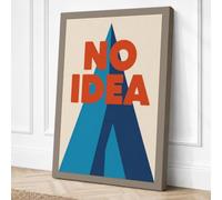 No Idea Typography Canvas Wall Art Print 36x24 Inch (91 x 61 cm)