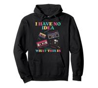 No Idea What Is This Cassette Funny 80s 90s Kids Women Men Pullover Hoodie