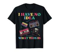 No Idea What is This Cassette Funny 80s 90s Kids Women Men T-Shirt
