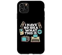 No Idea What Is This Typewriter Funny 70s 80s Men Women Kids Case for iPhone 11 Pro Max