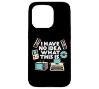 No Idea What Is This Typewriter Funny 70s 80s Men Women Kids Case for iPhone 15 Pro