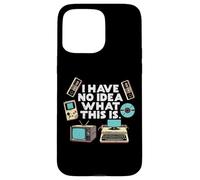No Idea What Is This Typewriter Funny 70s 80s Men Women Kids Case for iPhone 15 Pro Max