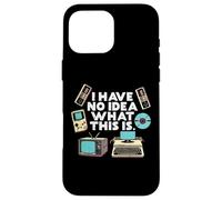 No Idea What Is This Typewriter Funny 70s 80s Men Women Kids Case for iPhone 16 Pro Max