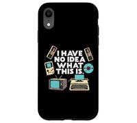 No Idea What Is This Typewriter Funny 70s 80s Men Women Kids Case for iPhone XR