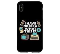 No Idea What Is This Typewriter Funny 70s 80s Men Women Kids Case for iPhone XS Max