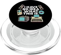 No Idea What Is This Typewriter Funny 70s 80s Men Women Kids PopSockets PopGrip for MagSafe