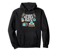 No Idea What Is This Typewriter Funny 70s 80s Men Women Kids Pullover Hoodie
