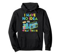 No Idea What This Boombox VHS 70s 80s 90s Men Women Kids Pullover Hoodie