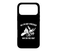 No I'm Not Stressed Why Do You Ask? Funny Bird Cartoon Case for iPhone 17 Pro Max