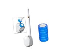 No Installation Toilet Brush, Sustainable Set with Dissolvable Sponge Head for Small Bathroom Use Bathroom Cleaning Tool