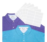 No-Iron Fabric Labels - 50 Washer and Dryer-Safe Blank Labels, 1/2" x 1-3/4" - Waterproof and Durable for Clothing, Linens, and More