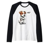 No Jack Russell terrier Jack Russell lover Jackie dog Raglan Baseball Tee