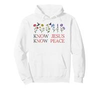 No Jesus No Peace Christian Be Still & Know Jesus Know Peace Pullover Hoodie
