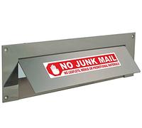 No Junk Mail Letterbox Sticker 19cm x 3cm Stop Leaflets and Menus Door Premium Latex Printed Sticker.