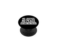 No Justice No Peace Defund the Police Sign Anti Police PopSockets Adhesive PopGrip