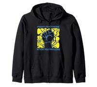 No Justice No Peace Fight Privilege with Purpose Zip Hoodie