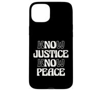 No Justice No Peace Social Justice Equal Rights Case for iPhone 15 Plus