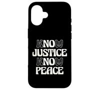 No Justice No Peace Social Justice Equal Rights Case for iPhone 16