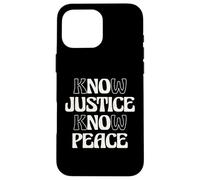No Justice No Peace Social Justice Equal Rights Case for iPhone 16 Pro Max