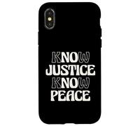 No Justice No Peace Social Justice Equal Rights Case for iPhone X/XS