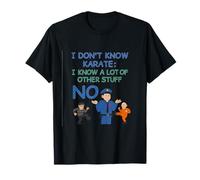 No Karate Cop Funny Officer Pride Graphic Wear Design T-Shirt