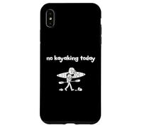 No Kayaking Today Sarcastic Minimalist Stick Figure Case for iPhone XS Max