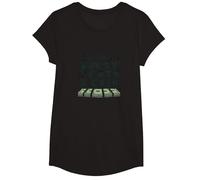 No Kids, Just Cats & Cash - Feline Lover's Motto T-Shirt, Girls, Black, XS