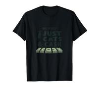 No Kids, Just Cats & Cash - Feline Lover's Motto T-Shirt, Men, Black, 4XL