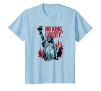 No King, Just Liberty T-Shirt, Kids, Baby Blue, 10 Years