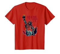 No King, Just Liberty T-Shirt, Kids, Red, 10 Years